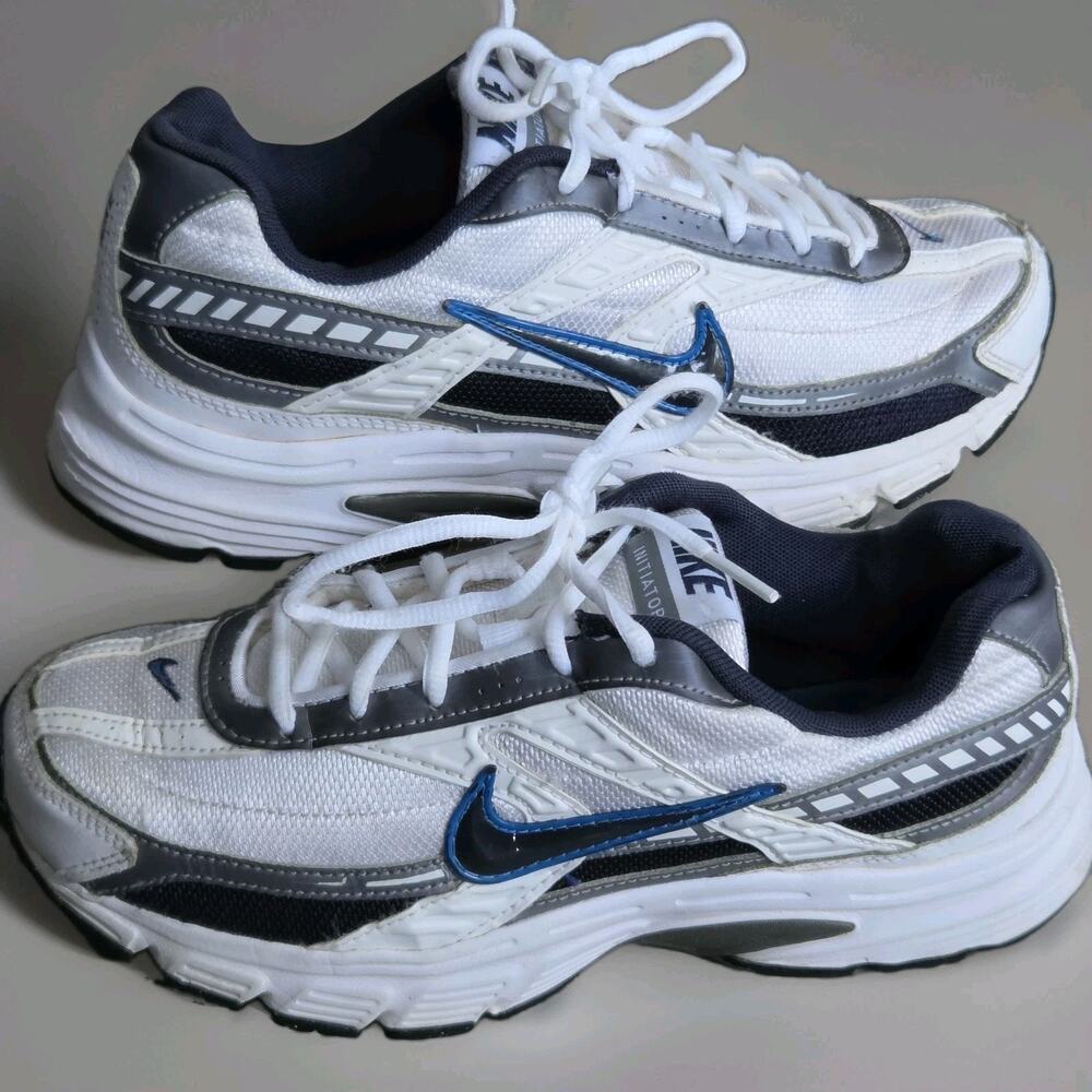 Nike Initiator Mens Size 8 Y2K White Running Sneakers Athletic Shoes 394055-101